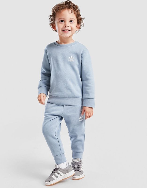 Adidas - Originals Trefoil Crew Set - Babykledingset - Zacht Comfort