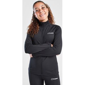 Berghaus Girls' Carve Full Zip Track Top Junior - Zwart, Zwart