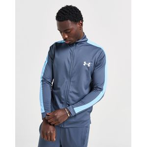 Under Armour UA Poly Track Top - Blauw- Heren, Blauw