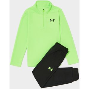 Under Armour Tech Grid 1/4 Zip Tracksuit Children - Groen - Kind, Groen
