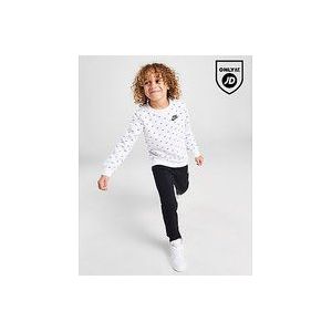 Nike All Over Print Crew Tracksuit Children - White, White