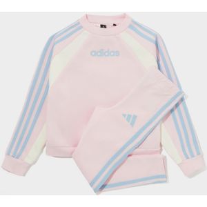 adidas Girls' Colour Block Linear Crew Tracksuit Children - Roze, Roze