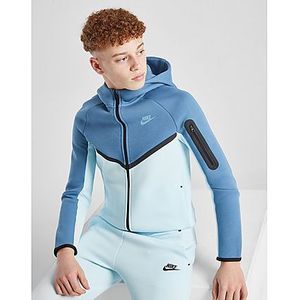 Nike Hoodie met rits voor kids Sportswear Tech Fleece - Glacier Blue, Glacier Blue