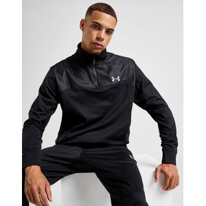Under Armour Brawl 1/4 Zip Sweatshirt - Zwart- Heren, Zwart
