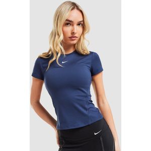 Nike Training One Fitted T-Shirt - Blauw- Dames, Blauw
