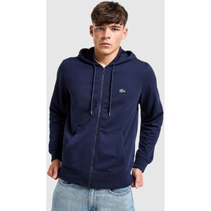 Lacoste Double Knit Full Zip Hoodie - Blauw- Heren, Blauw