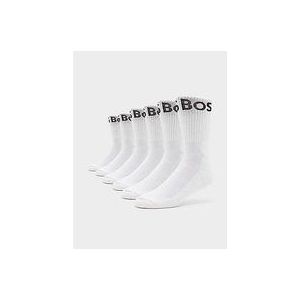 BOSS 6-Pack Crew Socks - White- Heren, White