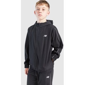 New Balance Track Woven Hoodie Junior - Zwart - Kind, Zwart
