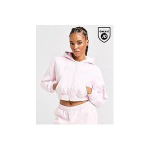 Hoodrich Dusk Crop Full Zip Hoodie - Pink- Dames, Pink