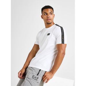 EA7 Emporio Armani Tape Badge T-Shirt - Wit- Heren, Wit