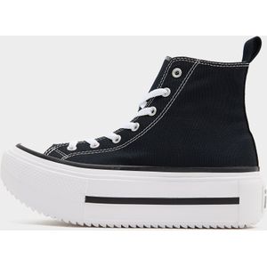 Converse All Star Lift High Double Stack Junior - Zwart - Kind, Zwart