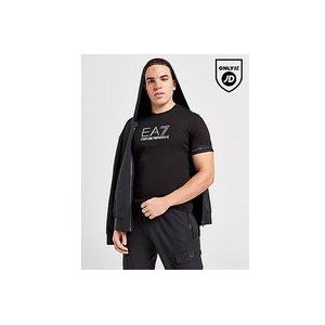 Emporio Armani EA7 Visibility Logo Tape T-Shirt - Black- Heren, Black