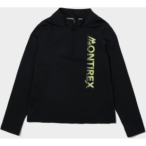 MONTIREX Girls' Mirage 1/2 Zip Top Junior - Zwart - Kind, Zwart