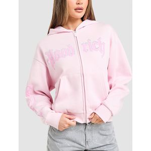 Hoodrich Totum Diamante Full Zip Hoodie - Roze- Dames, Roze