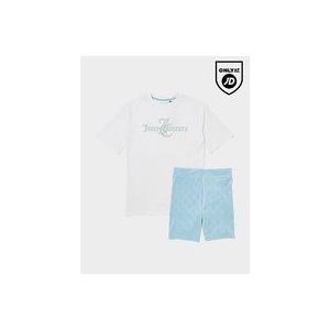 JUICY COUTURE Girls' Monogram T-Shirt/Shorts Set Junior - White, White
