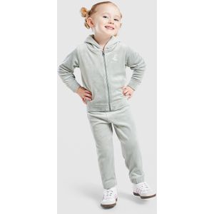 JUICY COUTURE Girls' Velour Glitter Full Zip Tracksuit Infant - Groen - Kind, Groen