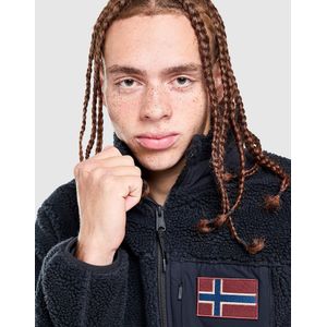 Napapijri Borg Full Zip Fleece - Zwart- Heren, Zwart
