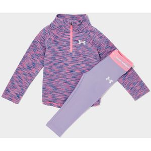 Under Armour Girls' Twist 1/4 Zip Track Top/Leggings Set Infant - Paars, Paars