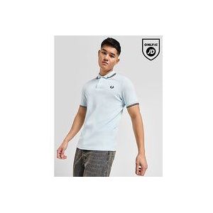 Fred Perry Twin Tipped Short Sleeve Polo Shirt Heren - Blue- Heren, Blue