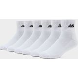 New Balance - Everyday Quarter Socks - Wit - 6-Pack