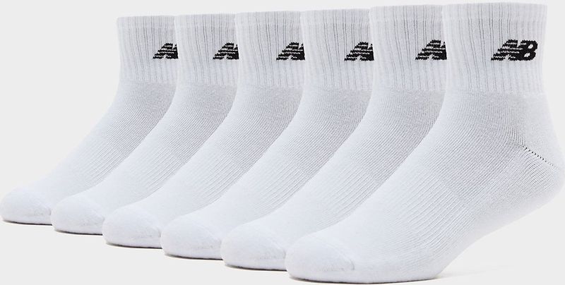 New Balance - Everyday Quarter Socks - Wit - 6-Pack