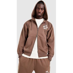 The North Face Sobretta Full Zip Hoodie - Bruin- Heren, Bruin