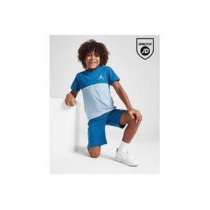 Jordan Colour Block Tape T-Shirt/Shorts Set Children - Blue, Blue