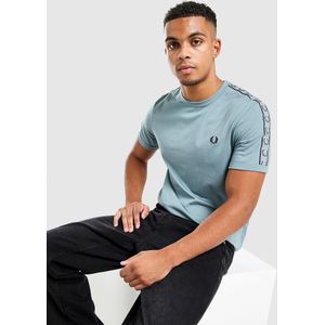 Fred Perry Tape T-Shirt - Blauw- Heren, Blauw