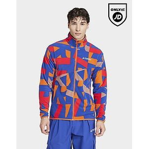 adidas Terrex Multi Printed Fleece Ritsjack - Roze- Heren, Roze