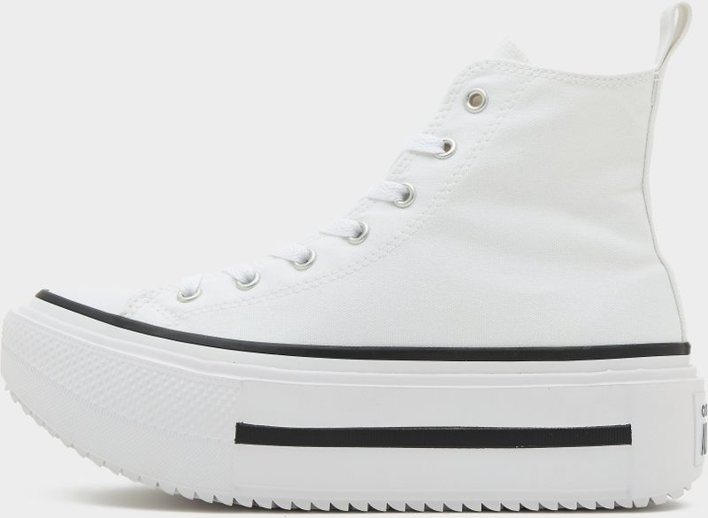 Converse All Star Lift High Double Stack Junior - Wit - Kind, Wit