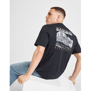 Napapijri Mirada Back Graphic T-Shirt - Zwart- Heren, Zwart