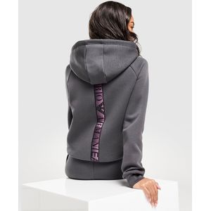EA7 Emporio Armani Ventus Tape Full Zip Hoodie - Grijs- Dames, Grijs