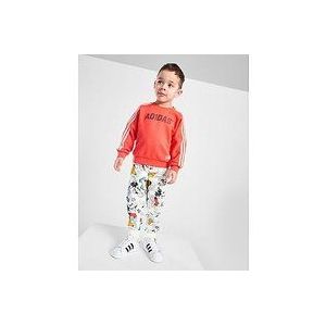 adidas Micky Mouse Crew Tracksuit Infant - Bright Red / Off White / Black, Bright Red / Off White / Black
