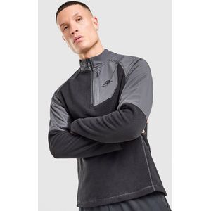 Trailberg Sierra 1/4 Zip Top - Zwart- Heren, Zwart