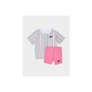 Nike Girls' Stripe T-Shirt/Shorts Set Children - Multi, Multi