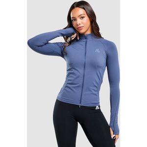 MONTIREX Evolve Seamless Full Zip Top - Blauw- Dames, Blauw