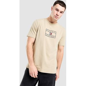 Tommy Hilfiger Large Logo T-Shirt - Beige- Heren, Beige