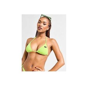 Calvin Klein Swim Monogram Rib Triangle Bikini Top - Green- Dames, Green