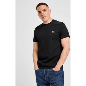 Fred Perry Badge Panel T-Shirt - Zwart- Heren, Zwart