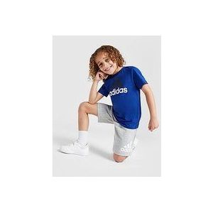 adidas Badge of Sport T-Shirt/Shorts Set Children - Blue, Blue