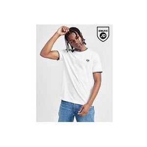 Fred Perry Twin Tipped Ringer T-Shirt - White- Heren, White