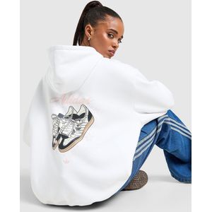 adidas Originals Charm Footwear Overhead Hoodie - Wit- Dames, Wit