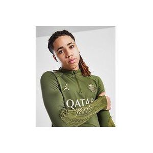 Jordan Paris Saint Germain Strike Fourth Drill Top Junior - Rough Green/Rough Green/Dark Obsidian/Hemp- Dames, Rough Green/Rough Green/Dark Obsidian/Hemp