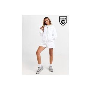 New Balance Small Logo Full Zip Hoodie - White- Dames, White