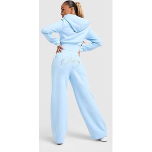 JUICY COUTURE Script Fleece Track Pants - Blauw- Dames, Blauw