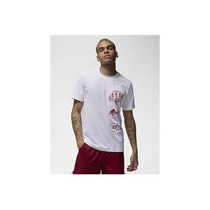 Jordan Stack Graphic T-Shirt - White/Gym Red- Heren, White/Gym Red