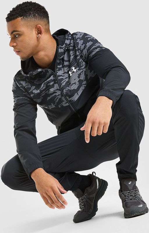 Under Armour Woven Camo Jacket - Zwart- Heren, Zwart