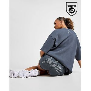Hoodrich Stellar Waffle Cycle Shorts - Grey- Dames, Grey