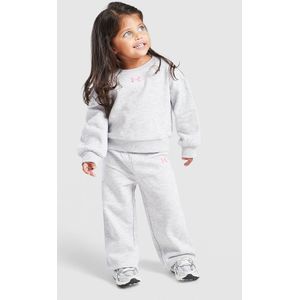 Under Armour Girls' Crew Wide Leg Tracksuit Infant - Grijs - Kind, Grijs
