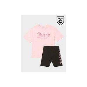 JUICY COUTURE Girla' Ombre T-Shirt/Cycle Shorts Set Children - Pink, Pink